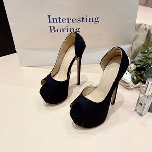 Chaussures de marque 2024 pour femme, talons hauts de 16 cm, escarpins à talon fin, chaussures à bout ouvert pour femme - Product Image 6