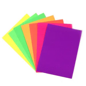 工厂便宜的价格a 4尺寸彩色荧光noencolor纸板纸，用于工艺和DIY项目