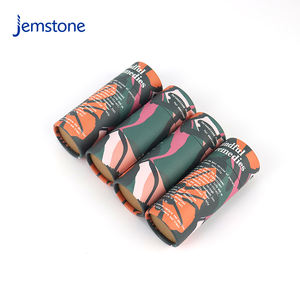 Luxury Eco-Friendly Recycled Cosmetic <b>Bottles</b> Customized Size Gold Foil Embossed Four-Color Custom Logo Cylinder Tube - Product Image 5