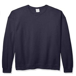 Sweat-shirt d'hiver oversize pour homme, doublé en flanelle à carreaux, 100% coton, sans capuche, échantillon gratuit, broderie personnalisée, impression de logo, OEM Plus - Product Image 1