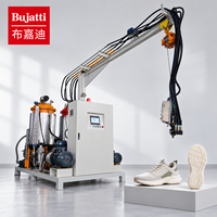 Machine à mousser PU haute pression Bujatti pour la planification d'applications en matière de chaussures