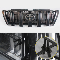 Nouvelle conception, ensemble complet, grille de protection avant noire pour voiture, grille de protection en acier inoxydable, plastique PP pour Prado