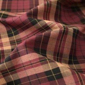 पॉलिएस्टर विस्कोज़ स्ट्रेटटन चेक प्लेड कपड़े के लिए घरेलू वस्त्र खिलौने बैग जैकेट सूट-लड़कों की लड़कियों - Product Image 5