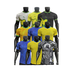 25 Brasil Speler Versie Club Sport Shirts Voetbal Brazilië Nationale Voetbal Thuis Voetbalkleding - Product Image 2