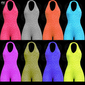 Nuova <span class=keywords><strong>Tuta</strong></span> Intera Aderente Y2K con Logo Personalizzato, Stile Halter Senza Schienale, Stampa Leopardata <span class=keywords><strong>Rosa</strong></span> - Product Image 5