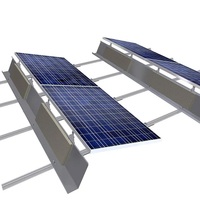 Corigy Supports de montage de panneaux solaires lestés à toit plat Système de rayonnage solaire hors réseau