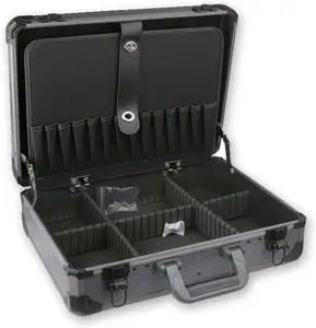 铝制工具箱手提箱工具箱，适用于大型小型工具包防碰撞安全盒，带锁储物盒