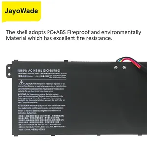 Ac14b18j ac14b13j Pin máy tính xách tay cho <span class=keywords><strong>Acer</strong></span> Aspire E3-111 E3-112 E3-112M ES1-531 ms2394 B115-<span class=keywords><strong>MP</strong></span> ex2519 n15q3 n15w4 11.4V ac14b18j - Product Image 4