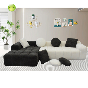 Modern Italian Fabric Modular Sectional Sofa Compressed Chesterfield Lounge Set for Living Room/<strong>Hall</strong> - Product Image 2