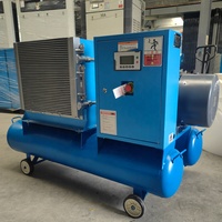 Compresseur d'air portable industriel 8 bars MuQi MQ5.5HP pour peinture au pistolet, 6HP 4.5KW avec moteur refroidi par air et roues