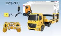 Semi-remorque à plateau plat détachable RC 2.4G sous licence 1:20, Tracteur de chantier à plateau bas