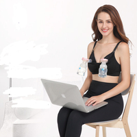 LD-BRWX068 Vente en gros de hauts de grossesse, soutien-gorge de sport personnalisé avec logo, soutien-gorge d'allaitement rembourré, soutien-gorge de maternité mains libres pour pompage