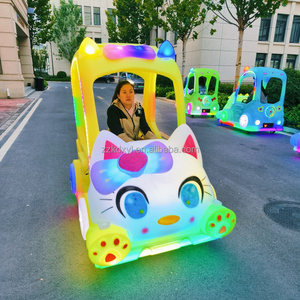 Proveedor de China Kids Zoo Kids Electric Bumper Car Led Light Bumper Car 24V Voltaje Luminous Amusement Toy con un dosel Rent Out - Product Image 1