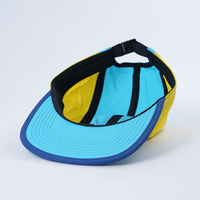 Gorra de Campamento Personalizada de 5 Paneles con Visera Plana, Gorra Deportiva de Nailon con Logo Personalizado, Gorra Ligera para Correr al Aire Libre con Visera Suave