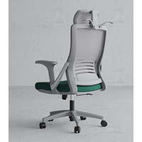 Chaise de bureau à cadre en aluminium de haute qualité, à mailles complètes, avec réglages multifonctions, à dossier haut, chaise de bureau ergonomique pour la maison