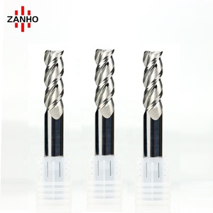 Zanho 4mm 6mm 8mm 10mm 12mm 3-Flute tungsten <span class=keywords><strong>carbide</strong></span> End Mill <span class=keywords><strong>bit</strong></span> tùy chỉnh <span class=keywords><strong>CNC</strong></span> kim loại phay Cutter cho nhôm ODM OEM - Product Image 2