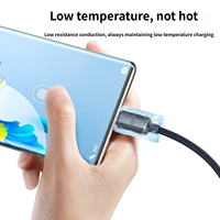 Kabel Pengisian Daya Usb C 120w Nylon Braided Tipe C ke Tipe C 3A Pengisian Cepat 480mbps Transmisi Data Cepat