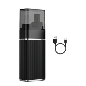 Tondeuse à poils de <span class=keywords><strong>nez</strong></span> et d'oreilles rechargeable 2 en 1 360 °   Tondeuse à poils de <span class=keywords><strong>nez</strong></span> électrique en alliage d'aluminium, étanche IPX5, à lame rotative, pour hommes - Product Image 2