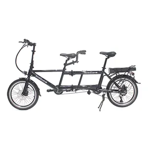 可折叠家庭Ebike电动自行车隐藏电池2人踏板双人自行车成人电动自行车