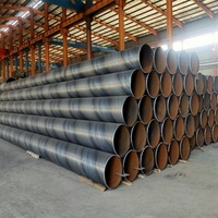 Harga pabrik ASTM A106 A53 A36 114 140 168- 325 406 711mm SSAW LSAW Spiral pipa baja lasan dilapisi FBE PE