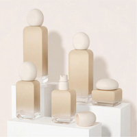 Ensemble de flacons et pots de luxe en verre pour cosmétiques, sérum, lotion, crème, soins de la peau, avec compte-gouttes et pompe, 30 ml, 50 ml, 100 ml, 120 ml