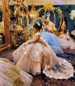 <span class=keywords><strong>Vestidos</strong></span> <span class=keywords><strong>de</strong></span> Niña <span class=keywords><strong>de</strong></span> las Flores Personalizados con Apliques <span class=keywords><strong>de</strong></span> Champán para Boda, con Lazo, Elegante Vestido <span class=keywords><strong>de</strong></span> Princesa para Fiesta <span class=keywords><strong>de</strong></span> Cumpleaños, <span class=keywords><strong>Primera</strong></span> <span class=keywords><strong>Comunión</strong></span> - Product Image 2