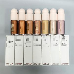 Enlumineur liquide végétalien, illuminateur soyeux et modulable, 7 teintes pour tous les tons de peau, 15 ml, maquillage pour le visage facile à estomper - Product Image 1