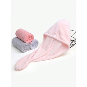 Serviette de séchage jetable personnalisée en microfibre antibactérienne, foulard en polaire corail à séchage rapide, accessoires capillaires haut de gamme - Product Image 2