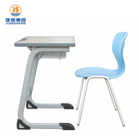 Mobilier d'école primaire activité salle de classe étudiants bureaux et chaises ensemble unique bureau d'école moderne et chaise pour salle de classe