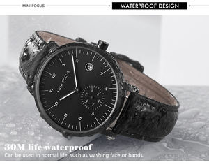 Mini Focus MF0303G MF 0303 Relojes de Cuarzo de Marca de Moda con Correa de Cuero, Resistentes al Agua, Estilo Masculino, Reloj de Pulsera para Hombre, Montre, Relojes - Product Image 6