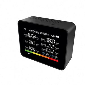 Tuya Smart Life App Compatible High Accuracy 13 1 Indoor Air Quality Monitor WIFI Detector CO2 Pm2.5 HCHO <strong>Tester</strong> Temp Hum Meter - Product Image 2