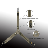 Trépied pour appareil photo robuste de 150 mm, trépied vidéo, alliage d'aluminium robuste, portable, 80 appareils photo numériques, caméra vidéo 500 12000
