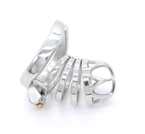 Cage de chasteté masculine polie à la main, pénis robuste verrouillé <span class=keywords><strong>BDSM</strong></span> retarde l'éjaculation pour hommes, vente en gros - Product Image 5