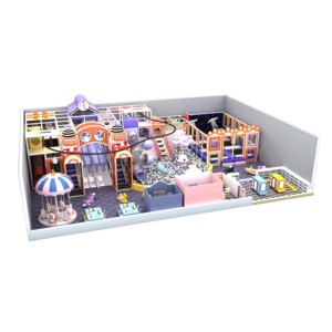 Parque Infantil Comercial Interior para Niños, Casa de Juegos, Castillo Inflable, Área de Juegos Interior Segura para Niños con Tobogán Giratorio Grande - Product Image 4