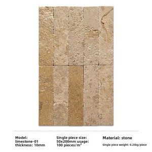 Beige Tumbled Engineered <b>Wood</b> <b>Blocks</b> Durable Fire Water Resistant Modern Exterior Wall Cladding Click Lock Installation 5+ Year - Product Image 6