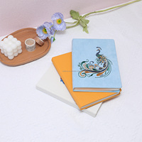Journal d'apparence de haute qualité cahier de tissu de Style Simple A5 livre de journal de fleurs brodées