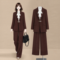 Ensemble de vêtements de travail pour femmes, veste à manches longues, pantalon de costume professionnel, ensemble de costume de bureau pour femmes, vente en gros