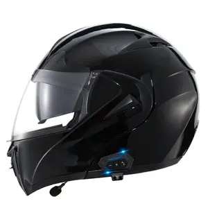 Smart Blue-tooth Modular Helmet Motorcycle DOT Full Face Helmet With Built In Motocross Motor Cycle Helmets