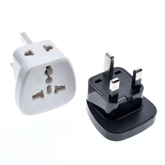UK Travel Adapter with Safety Shutter (Type G) AC 250V 13A US/AU/EU to Singapore/Malaysia/British/Hongkong Conversion Plug