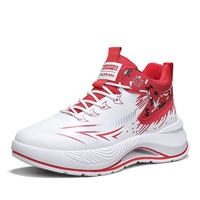 Chaussures de basket-ball à tige haute et semelle épaisse, style luxe léger, baskets décontractées polyvalentes