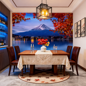 Papel Tapiz Moderno Impermeable de Tela de Seda con Diseño de Restaurante Japonés de Sushi, <span class=keywords><strong>Mural</strong></span> de Paisaje Natural <span class=keywords><strong>del</strong></span> Monte Fuji y el <span class=keywords><strong>Lago</strong></span> Kawaguchiko, Fácil de Instalar - Product Image 4