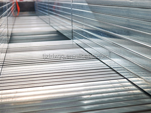 Оцинкованная стальная полосовая труба прямоугольного сечения, устойчивая к коррозии, для сварки, для навесных фасадов, стальных конструкций, внутренней отделки - Product Image 2