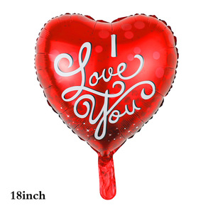 Ballon en aluminium en forme de cœur de 18 pouces « JE T'AIME » pour la Saint-Valentin, décoration de confession transfrontalière - Product Image 4