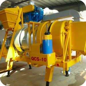 Cao năng lực sản xuất 10 tấn mỗi giờ nhựa đường Mixer thực vật với động cơ và PLC thành phần cốt lõi - Product Image 2