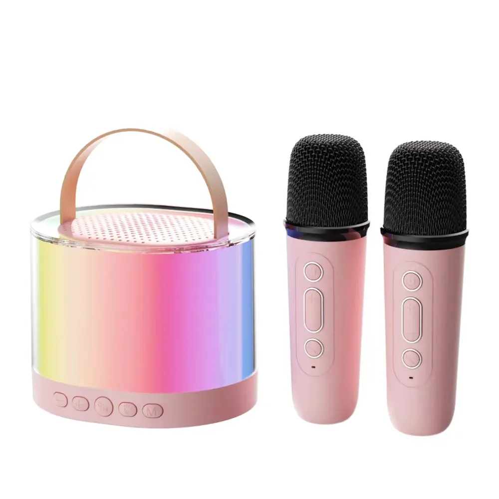 Bluetooth Karaoke mikrofonlu hoparlör Mini Karaoke makinesi çocuklar için noel doğum günü hediyeleri Karaoke mikrofon doğum günü partisi