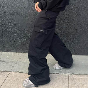 <span class=keywords><strong>Pantaloni</strong></span> <span class=keywords><strong>Cargo</strong></span> Tattici da <span class=keywords><strong>Uomo</strong></span> Huili in Cotone Spesso Tinta Unita, Personalizzabili con Gamba Larga Staccabile - Product Image 3