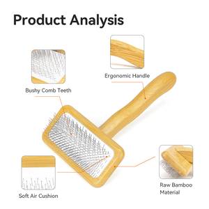 Truelove - Peine Profesional <span class=keywords><strong>de</strong></span> Alta Calidad para el Cuidado <span class=keywords><strong>de</strong></span> Mascotas, Cepillo <span class=keywords><strong>de</strong></span> Bambú Duradero para Eliminar el Pelo <span class=keywords><strong>de</strong></span> Gatos y Perros - Product Image 2