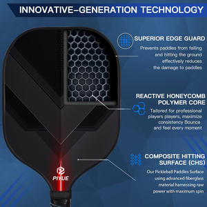 Xunting 轻量匹克球球拍 耐用环保训练装备 无边框 广东产 含手提袋 蜂窝结构 - Product Image 3