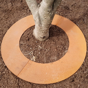 Weather Resistant Corten Steel Art Deco Freestanding Ornamental <b>Tree</b> Grate - Product Image 3