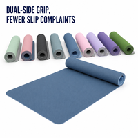 Tapis de gym rectangulaire en TPE personnalisé OEM avec impression par transfert thermique, haute adhérence, pour la méditation et le fitness – Fournisseur en gros pour la franchise